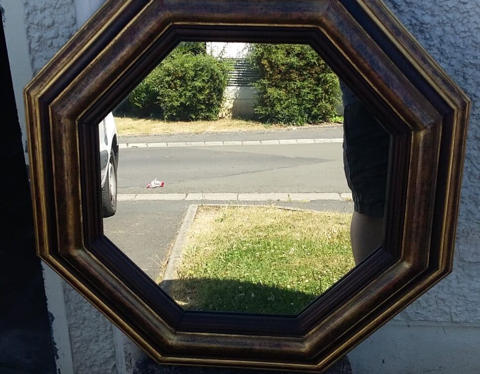miroir hexagonale