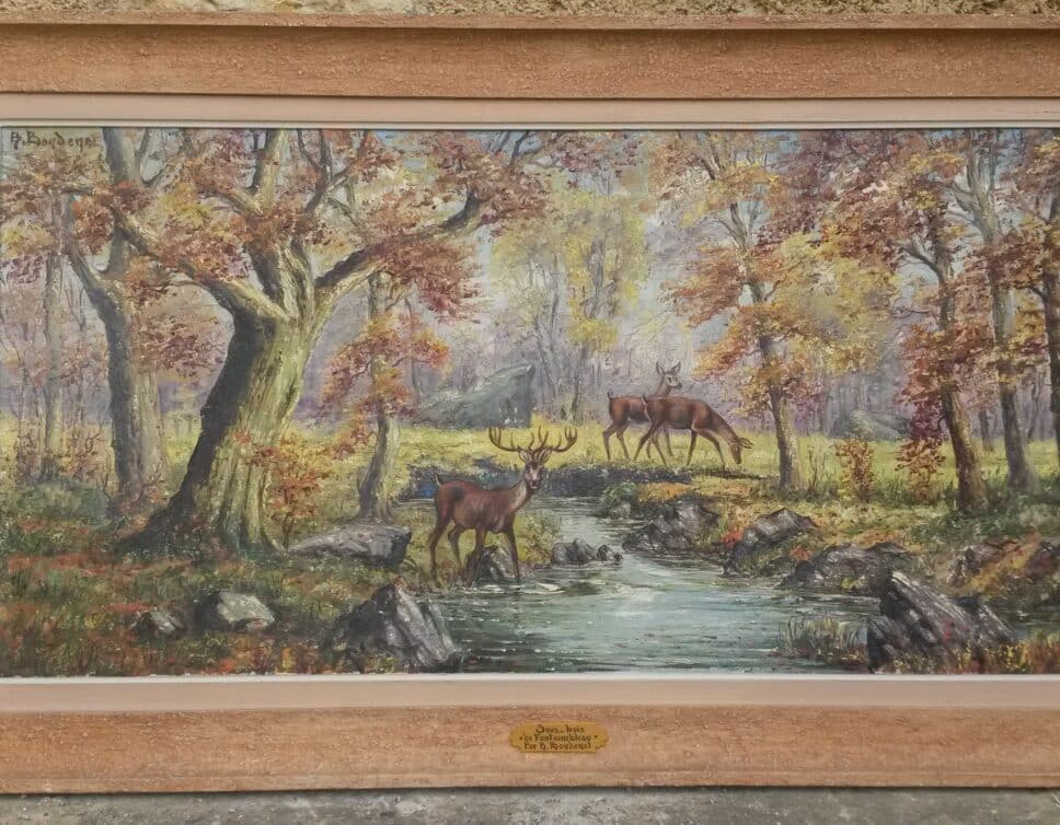 Peinture Tableau, Pastel: Huile sur toile de R. Bondenet. Sous bois de Fontainebleau
