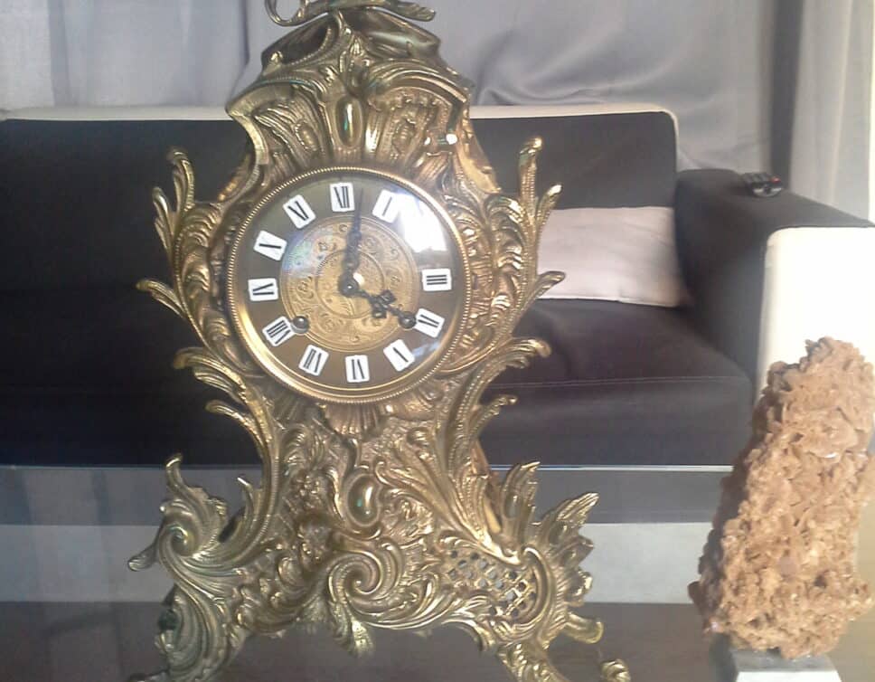 Estimation Montre, horloge: Pendule ancienne en bronze Germany 80 FHS 130-070