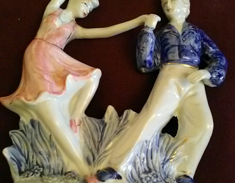 Couple de danseur en porcelaine