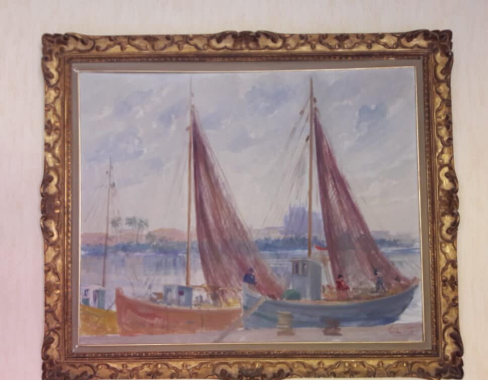 Peinture Tableau, Pastel: tableau de bateau