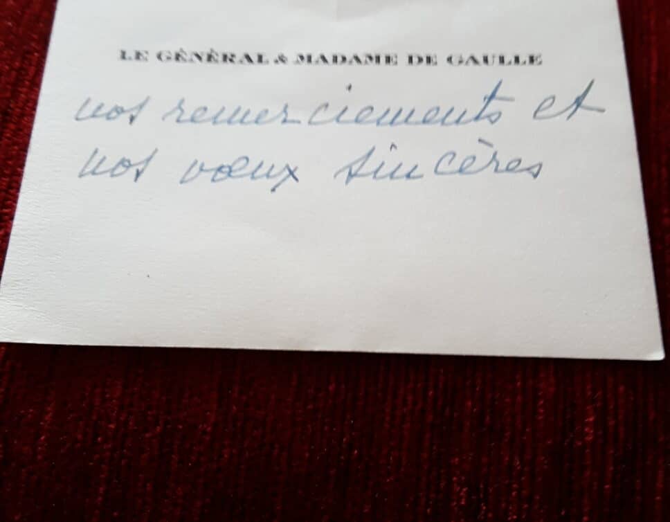 Estimation Livre, manuscrit: Général de Gaulle