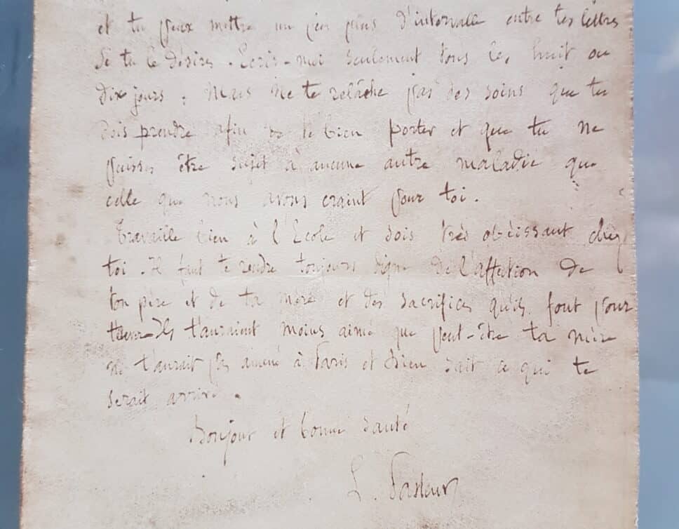 Estimation Livre, manuscrit: lettre de Louis Pasteur à Joseph Meister