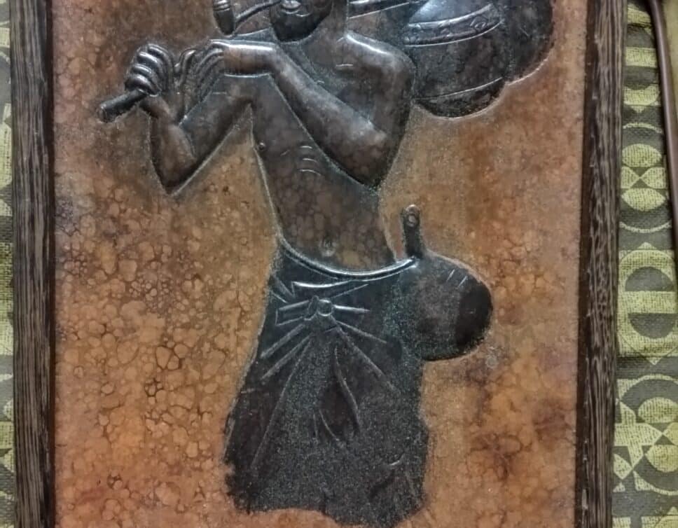 tableau cuivre battu de Kasongo kamba