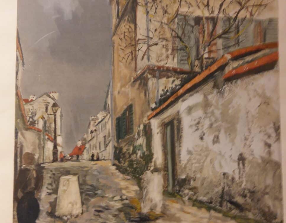 Peinture Tableau, Pastel: oeuvre signée Maurice Utrillo .V