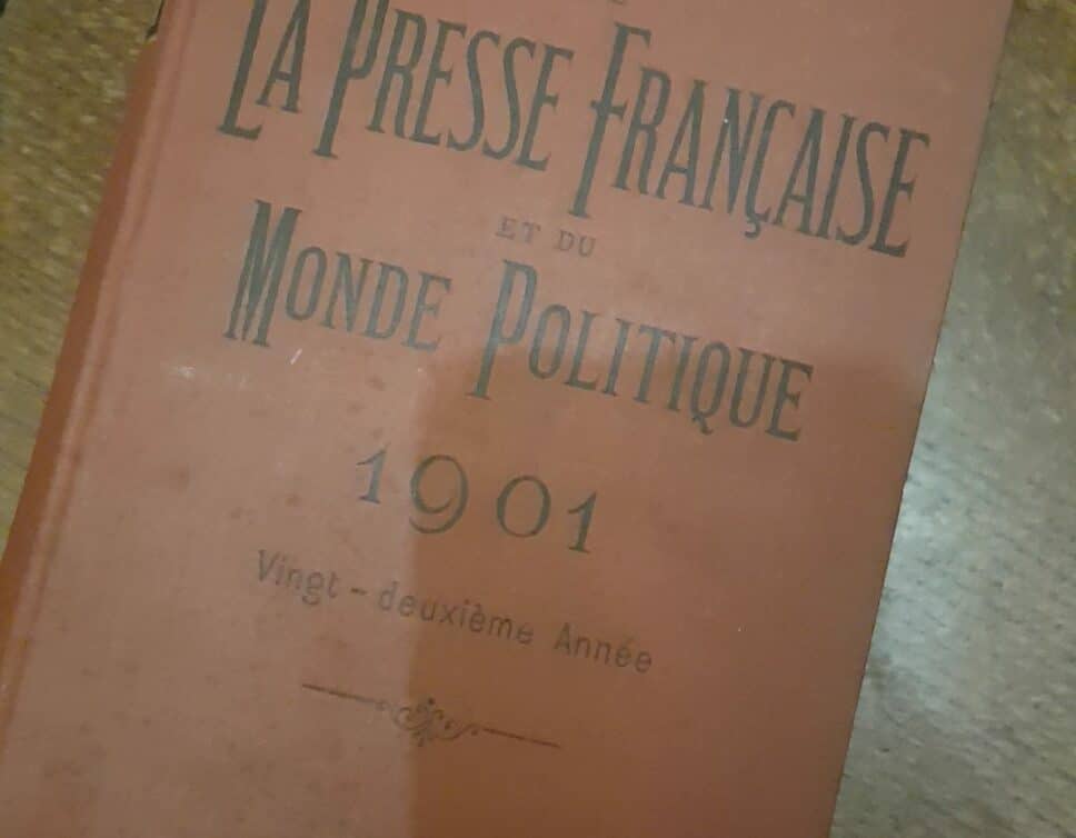 Estimation Livre, manuscrit: annuaire de la presse francaise et de la politique 1901