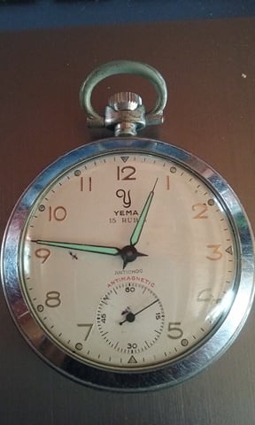 Estimation Montre, horloge: montre gousset acier Oméga