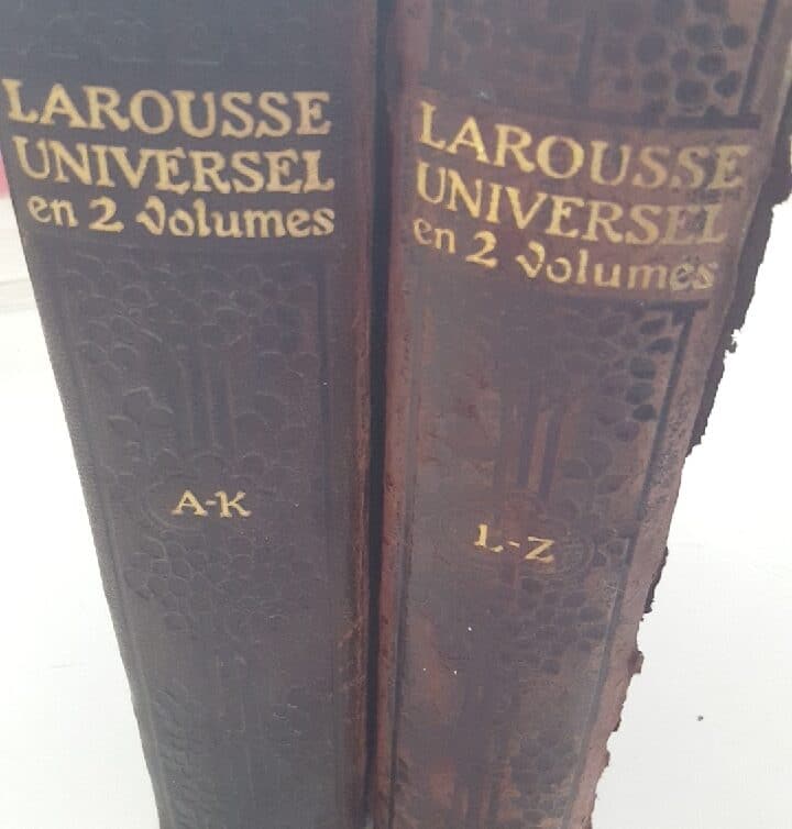 Estimation Livre, manuscrit: larousse universel en 2 volumes 1923