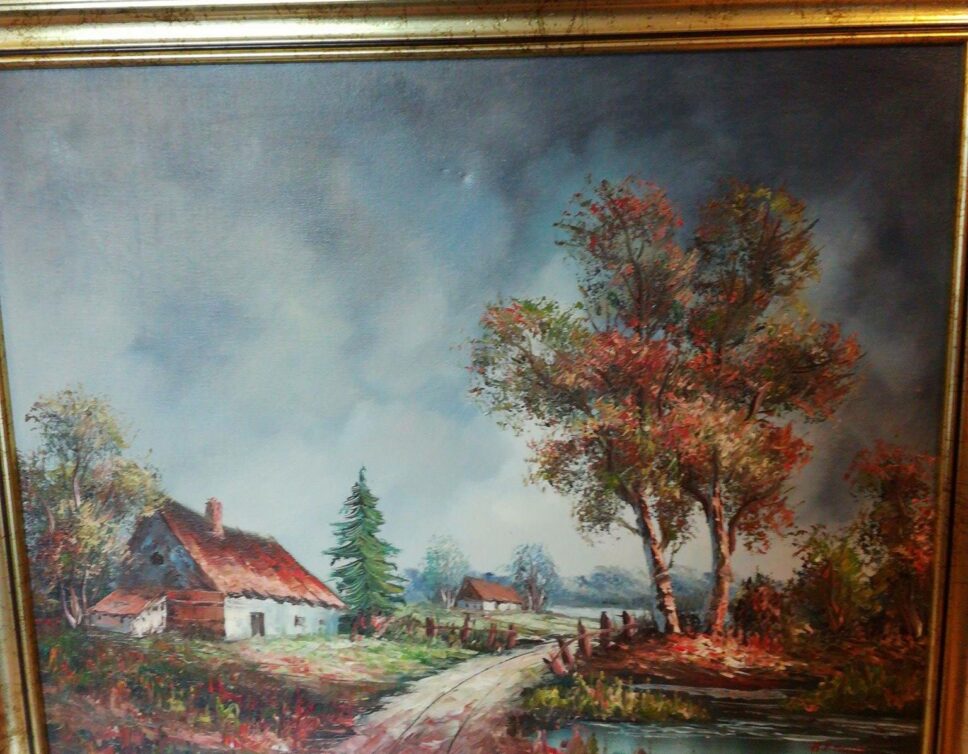 Peinture Tableau, Pastel: tableau signé H.KNAUF 60/50