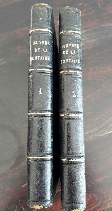Estimation Livre, manuscrit: livres, 2 tomes  OEUVRES DE LA FONTAINE