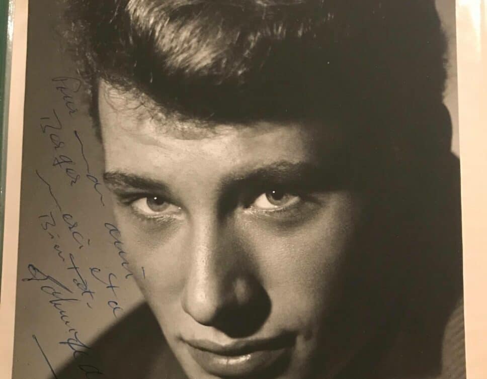 Autographe Johnny Hallyday Octobre 1962