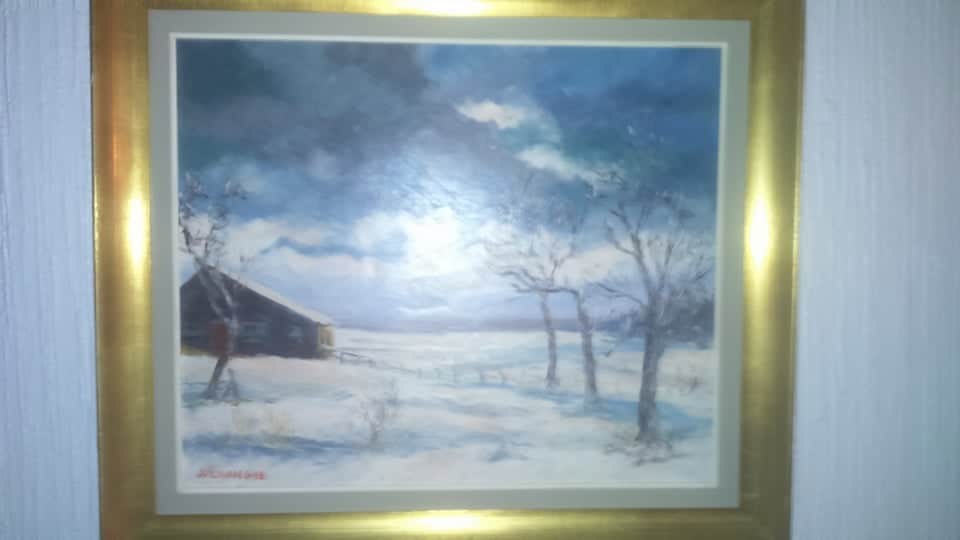 Peinture Tableau, Pastel: tableau l hiver