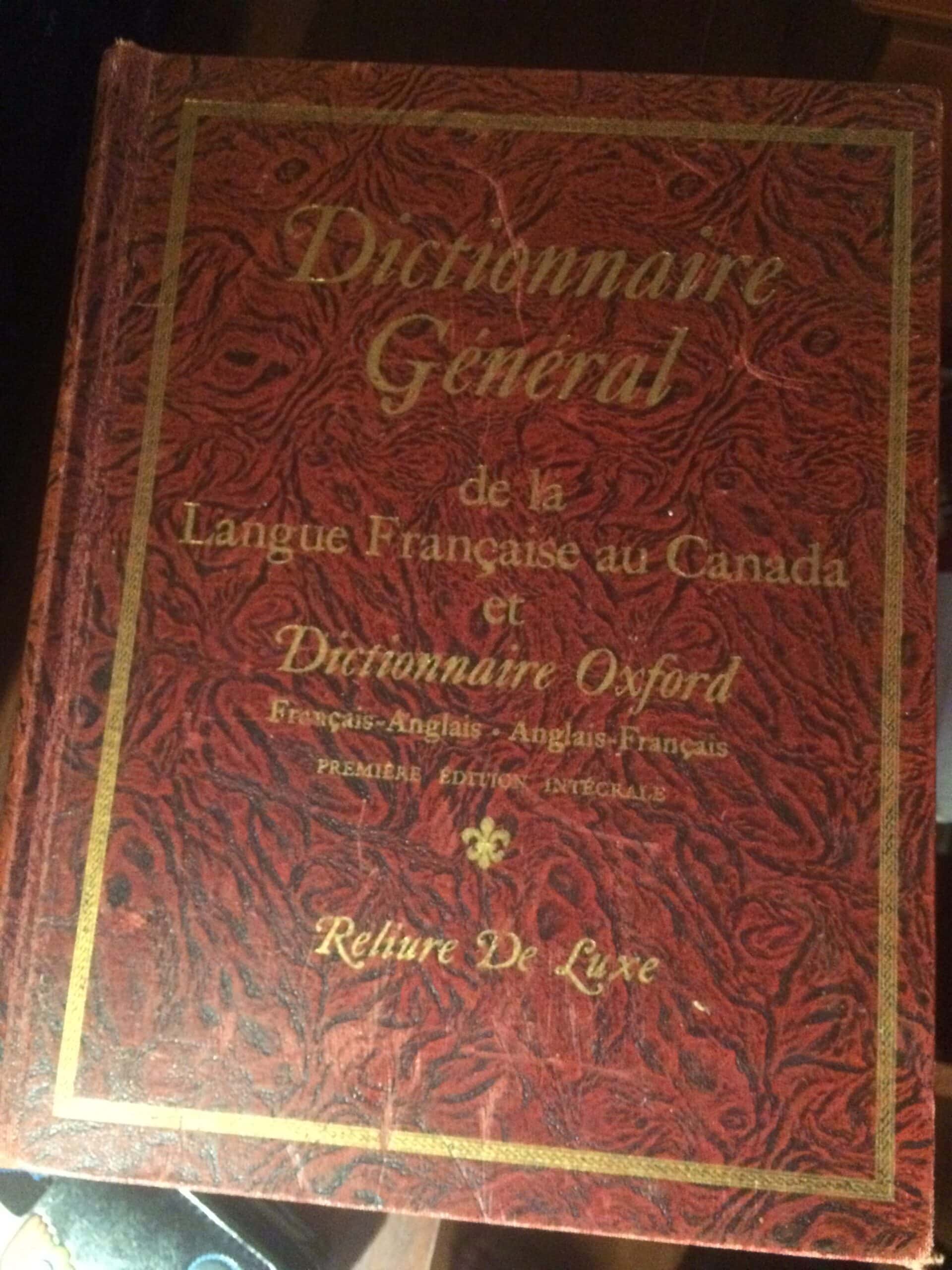 Estimation Livre, manuscrit: dictionnaire général de la langue française au Canada et dictionnaire oxford
