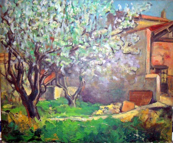 Peinture Tableau, Pastel: Huile sur toile supposée Paul Cézanne