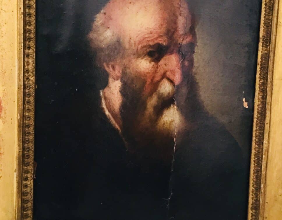 Peinture Tableau, Pastel: Vieil homme à la barbe