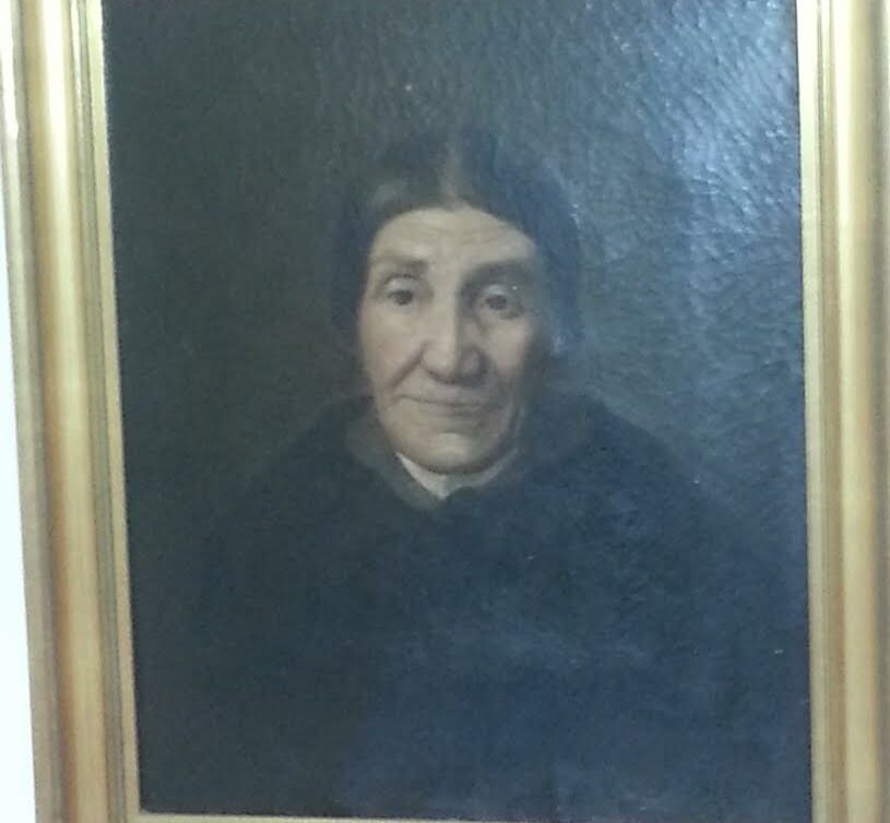 Peinture Tableau, Pastel: Portrait huile vieille femme auteur inconnu