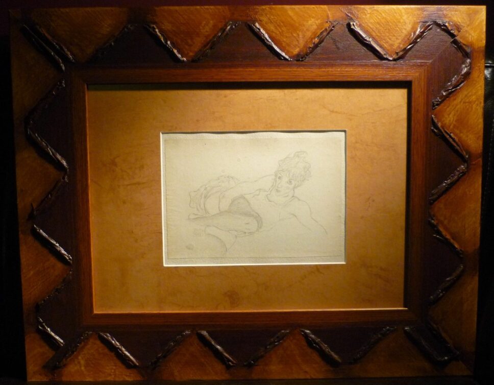 Dessin signé Egon Schiele