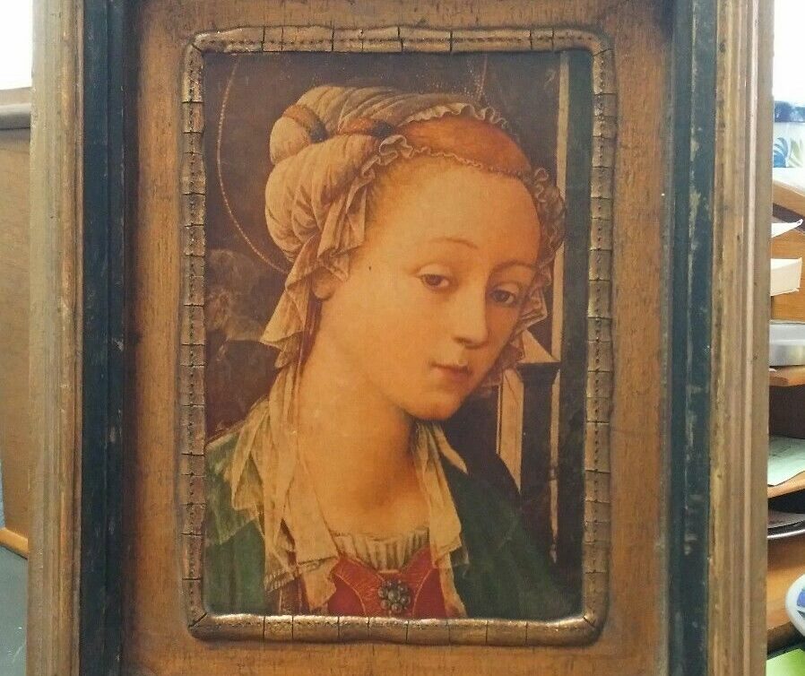 Peinture Tableau, Pastel: Portrait de la Vierge Marie