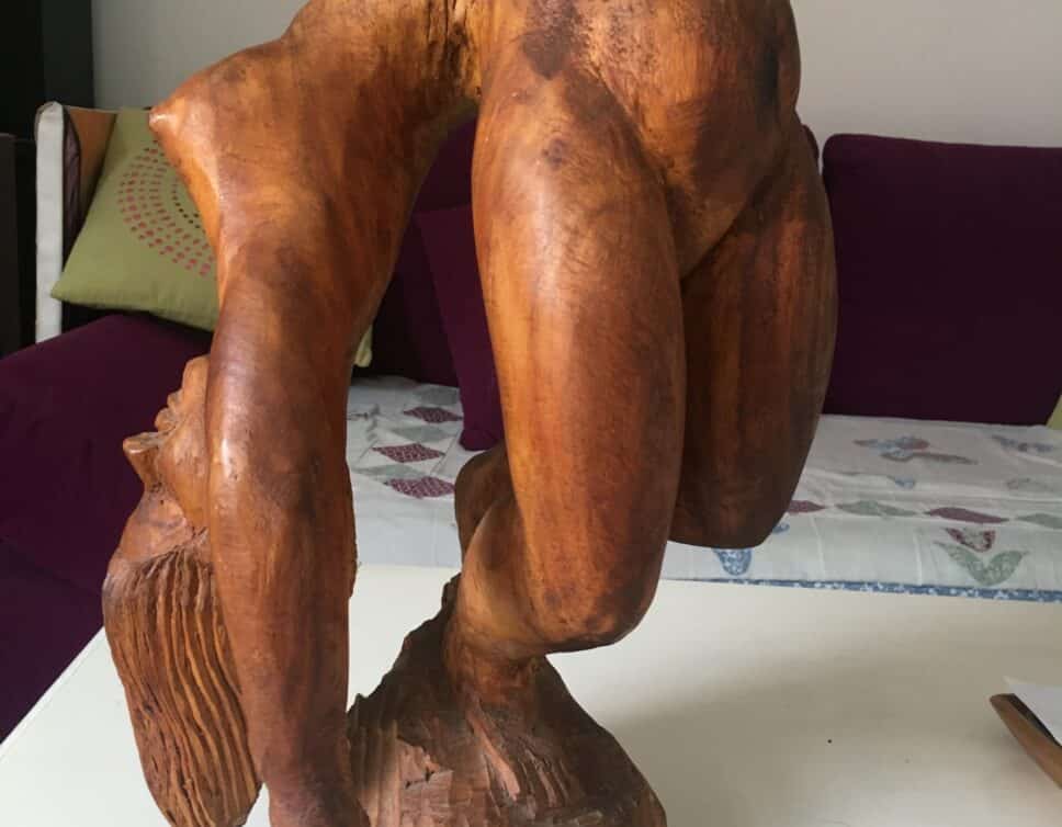 Sculpture en bois de Gilbert Clain