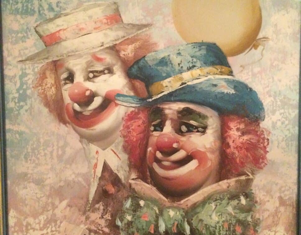 Peinture Tableau, Pastel: Clowns de W. Moninet