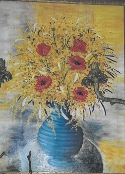 Peinture Tableau, Pastel: Bouquet de fleur – Moise Kisling