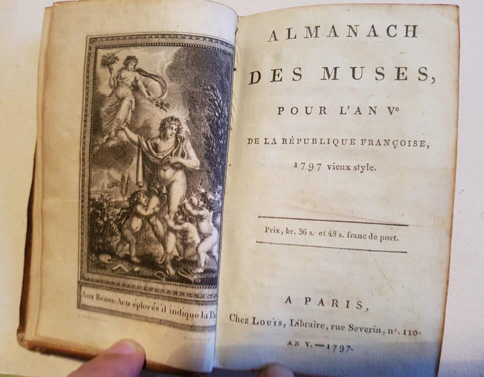 Estimation Livre, manuscrit: Almanach des Muses