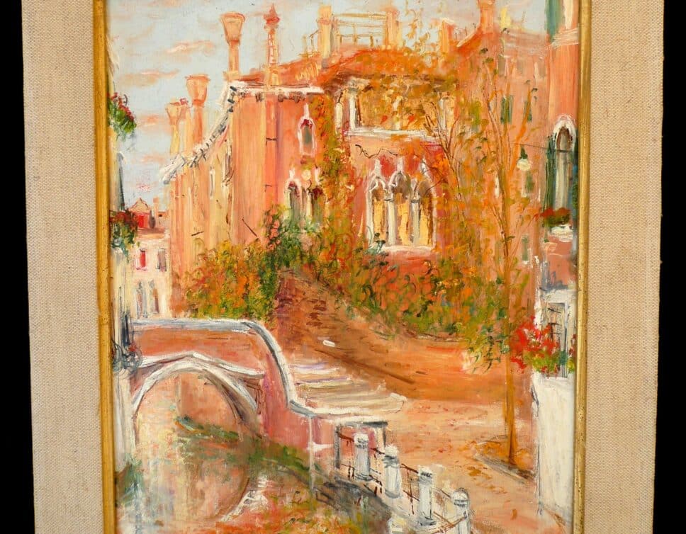 Peinture Tableau, Pastel: Serge BELLONI. Palais DORIO Venise
