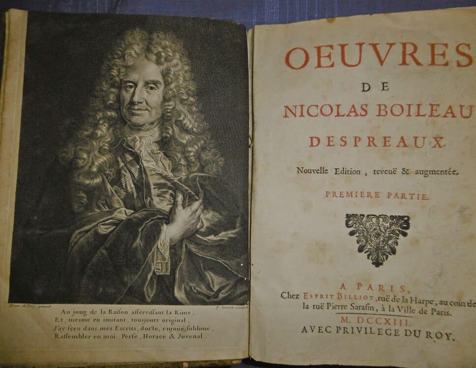 Estimation Livre, manuscrit: Oeuvres de Nicolas Boileau Despreaux, Ière partie