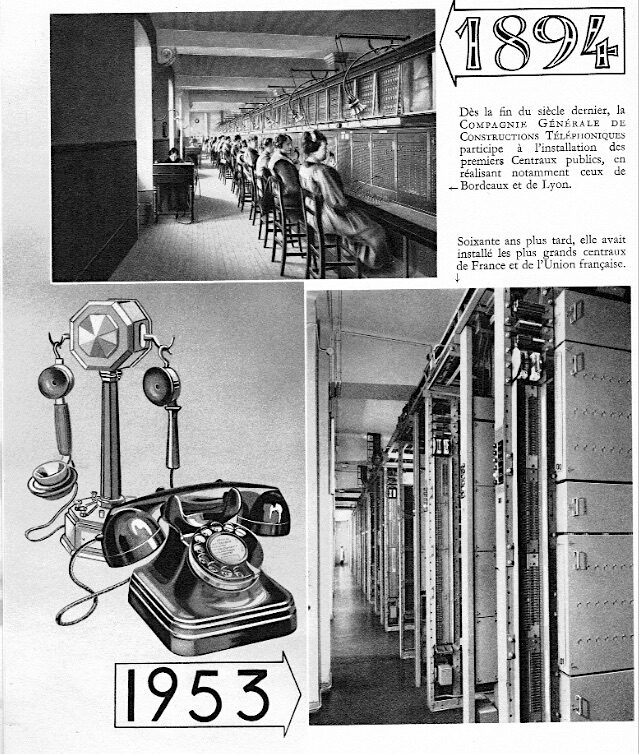 Estimation Livre, manuscrit: La Compagnie Générale de Constructions Téléphoniques 1953