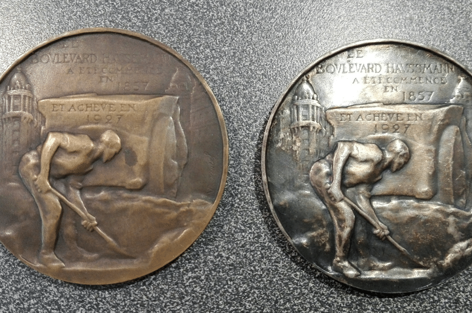 Médaille bronze Bd Haussmann