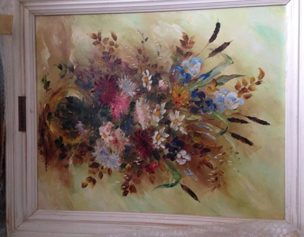 Peinture Tableau, Pastel: Tableau florale signé Renaud Gouiran