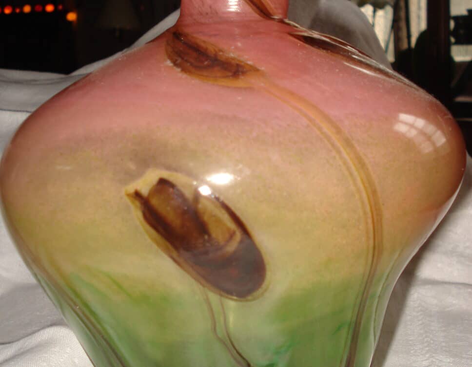 vase en cristal ,pièce unique, Patrick Lepage
