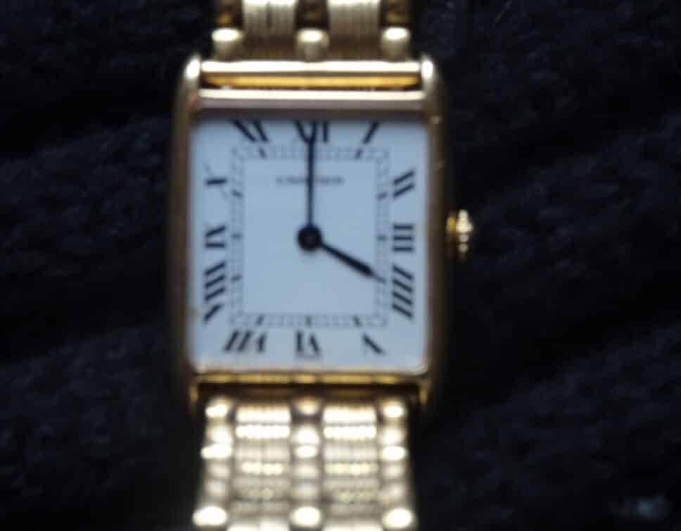 Estimation Montre, horloge: Montre Cartier Tank Bracelet or