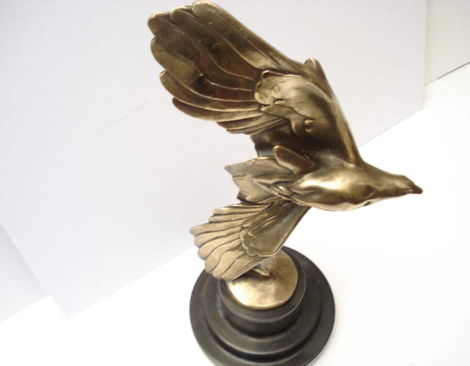 Michel DECOUX (1837-1924) L’albatros en bronze doré.