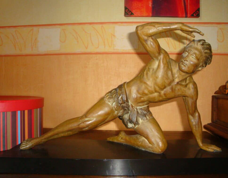 Bronze athlète romain