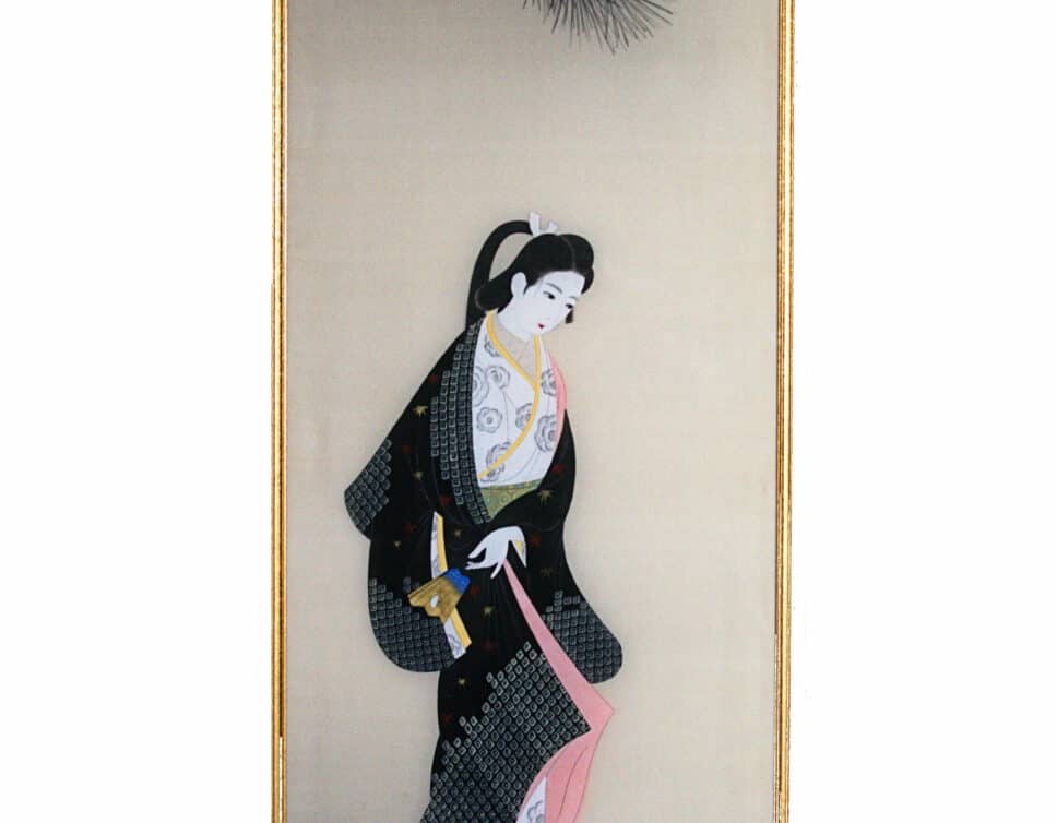 Peinture japonaise sur soie