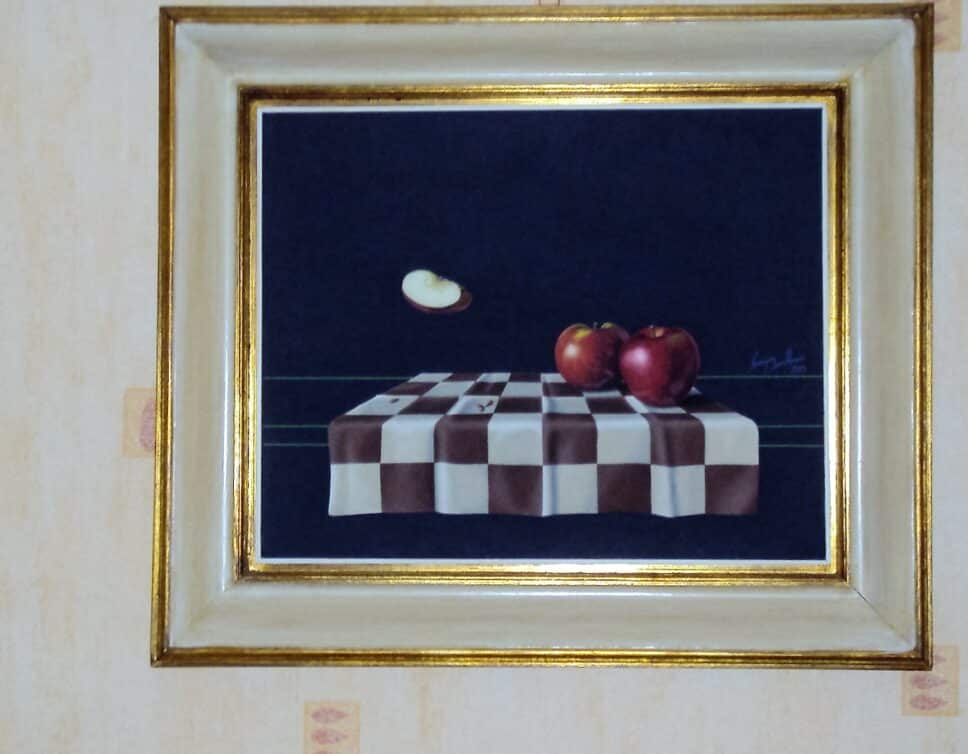Peinture Tableau, Pastel: Tableau avec des pommes