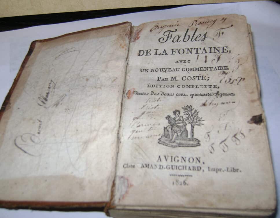 Estimation Livre, manuscrit: livre 1826 Fables de la Fontaine illustrées