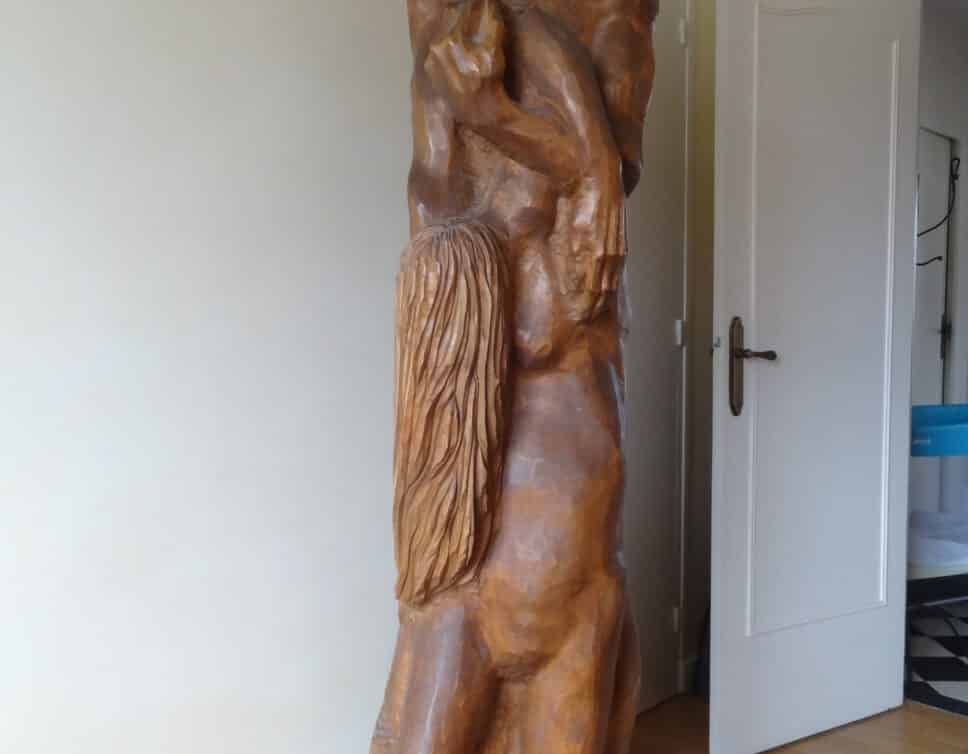 sculpture bois signé Tonino LOI  Sardaigne