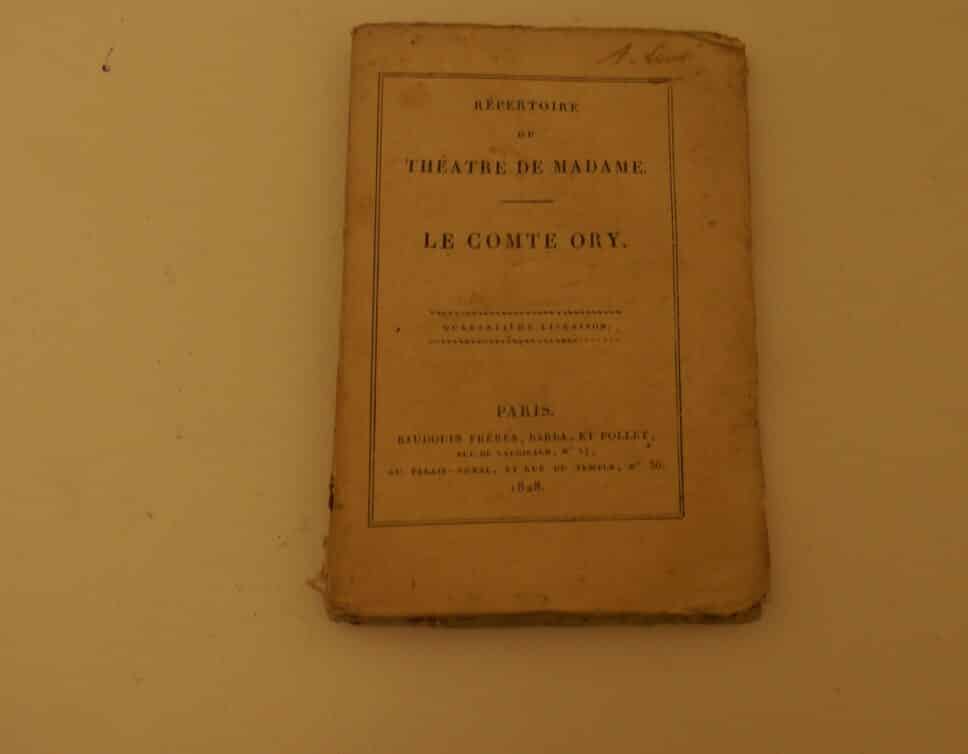 Estimation Livre, manuscrit: Livre anciens théâtre