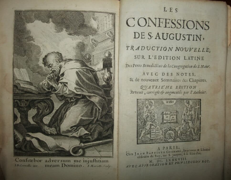 Estimation Livre, manuscrit: les confessions de saint augustin