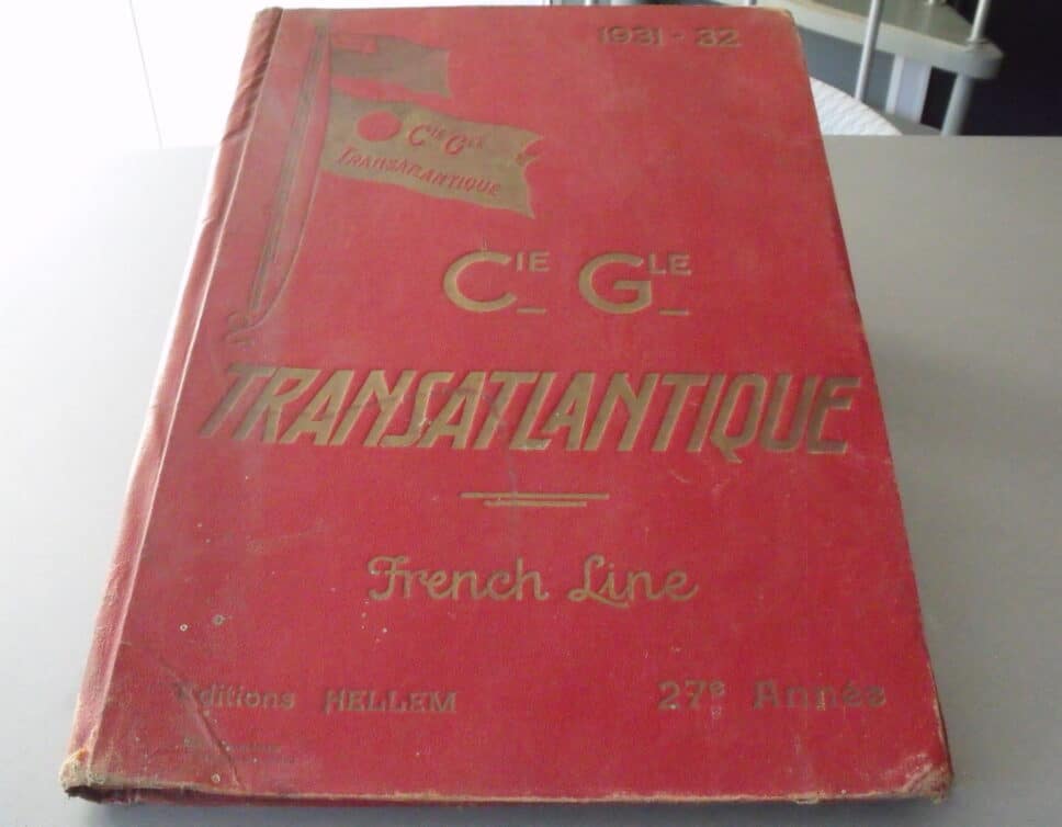 Estimation Livre, manuscrit: GRAND LIVRE COMPAGNIE GENERALE  TRANSATLANTIQUE