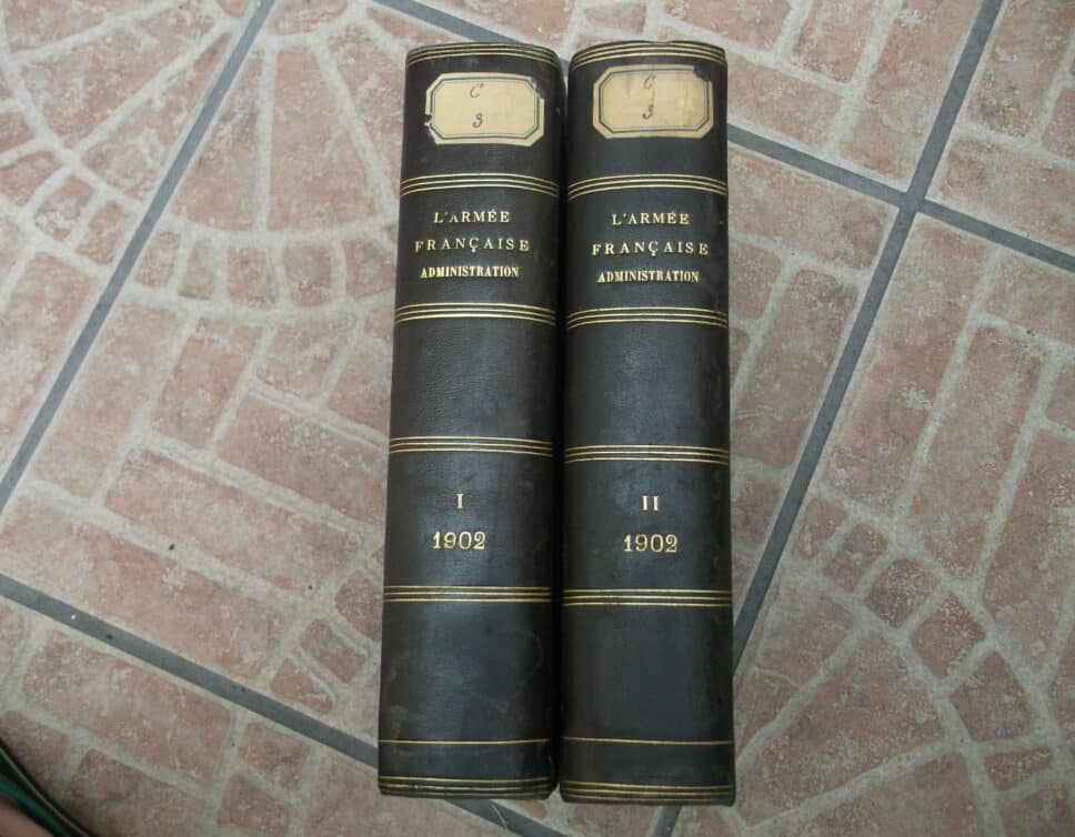 Estimation Livre, manuscrit: L’armée Francaise Administration 1902