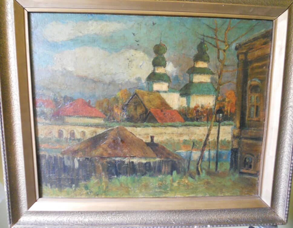 Peinture Tableau, Pastel: P.I Petrovichev « monastere danilov »
