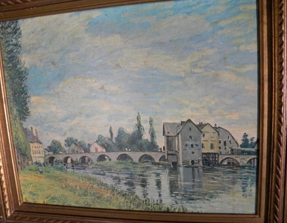 Peinture Tableau, Pastel: Tableau signé Sisley