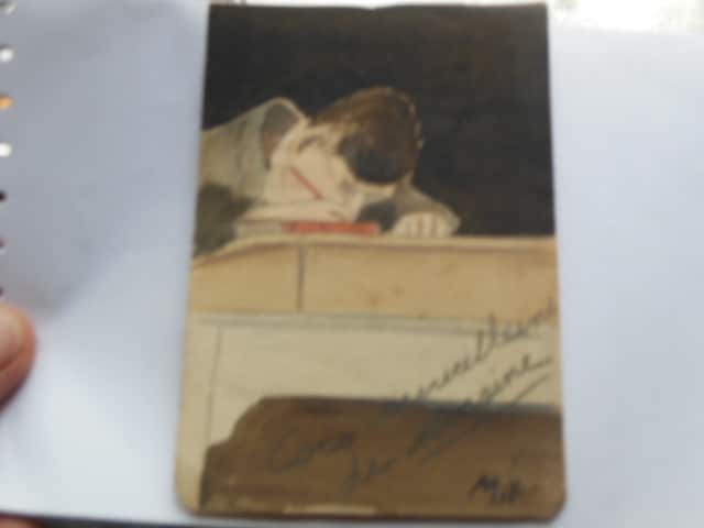 Peinture Tableau, Pastel: dessin signé Millet