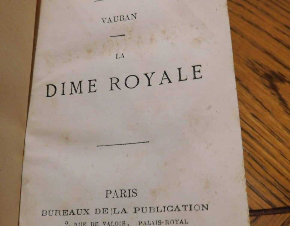 Estimation Livre, manuscrit: LA DIME ROYALE
