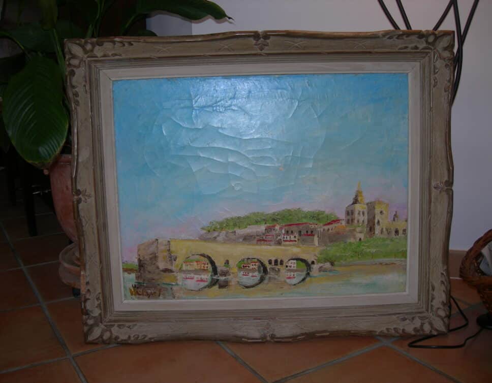 Peinture Tableau, Pastel: Pont d’Avignon