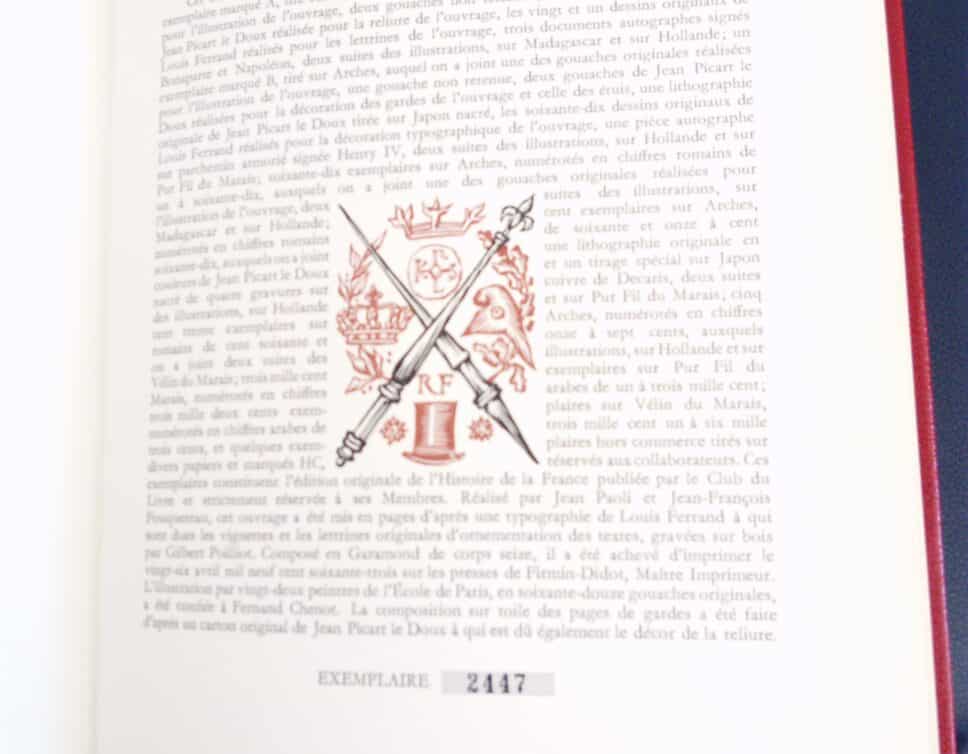 Estimation Livre, manuscrit: Histoire de la France et école de Paris 1963