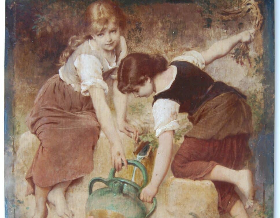 Peinture Tableau, Pastel: tableau ancien(emile Munier?1840-1895)